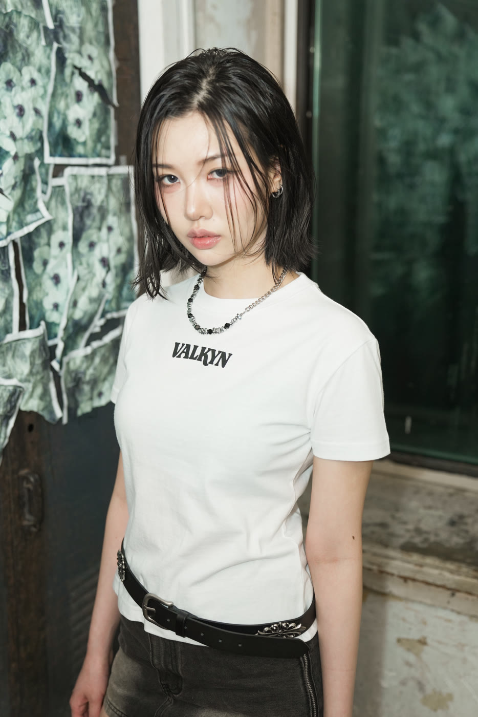 SS2026 look — women white tee