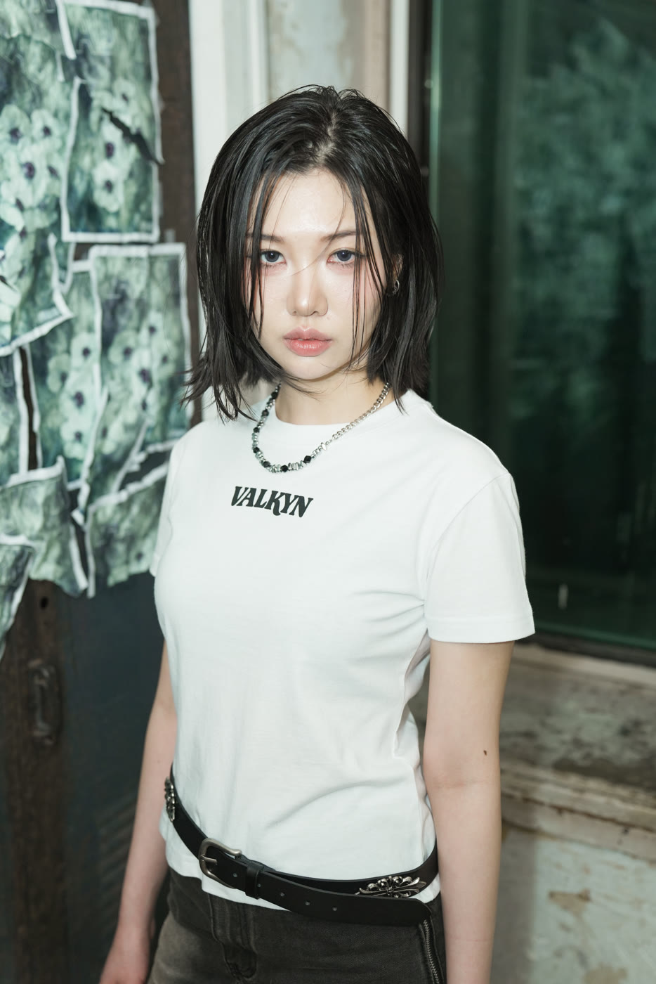 SS2026 look — women white tee